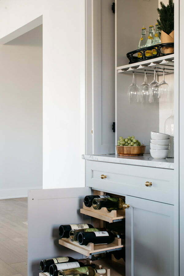 kitchen with custom cabinets