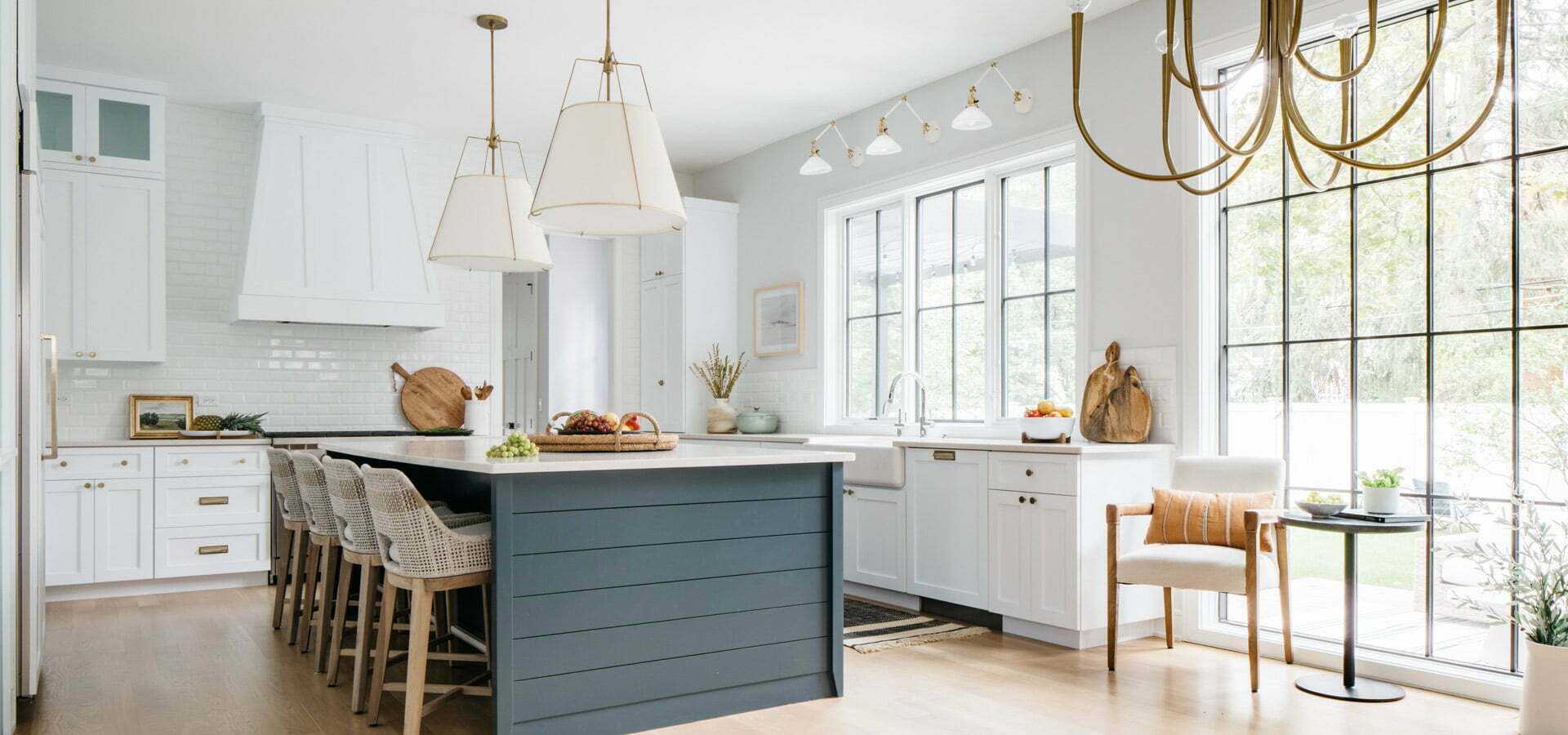 kitchen with custom millwork and cabinetry