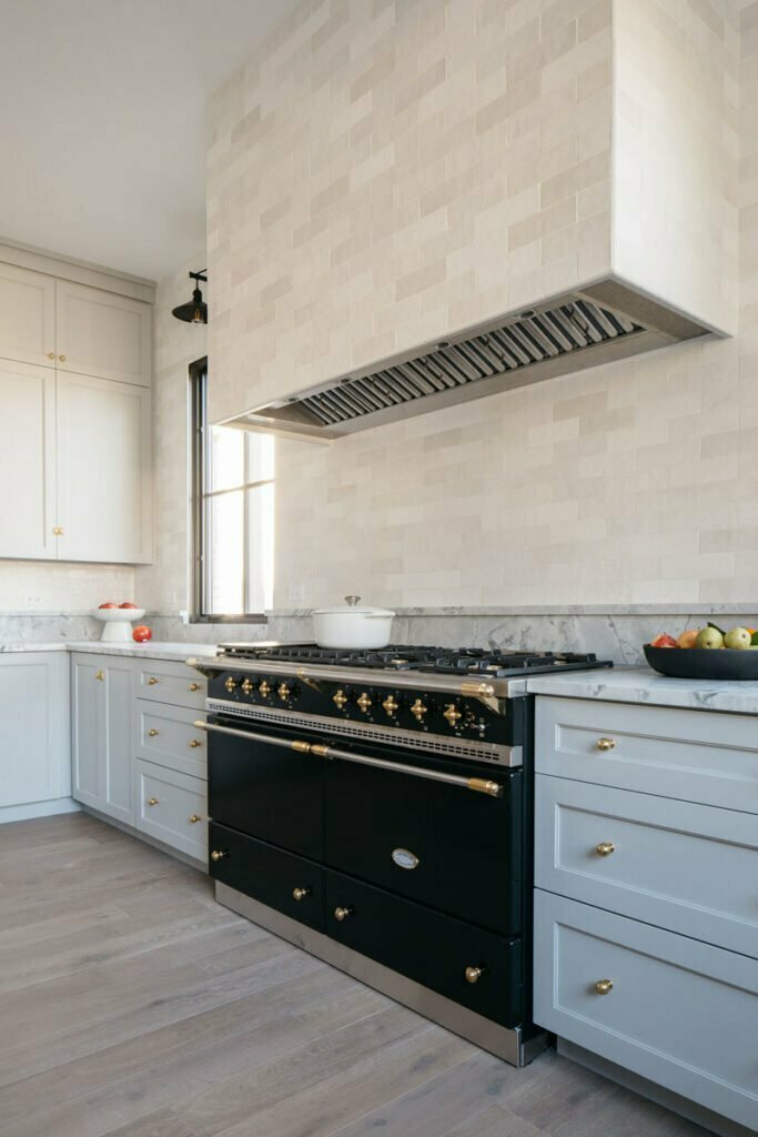 Kitchen with custom cabinets