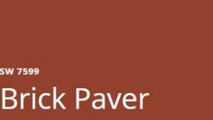 Brick Paver by Sherwin Williams.