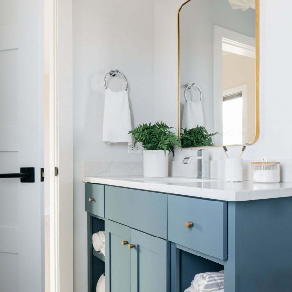 Custom Blue Vanity